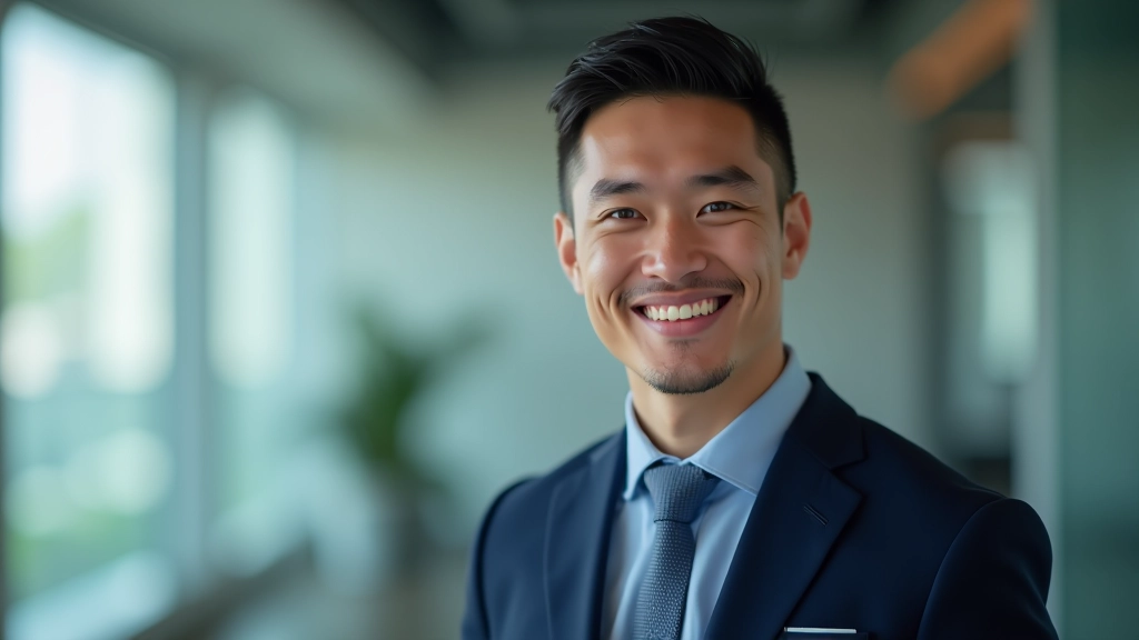 Malaysian financial advisor in professional setting discussing investment strategy with client in modern office