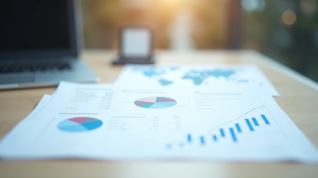 Financial documents and charts showing international market performance data and regional investment comparisons