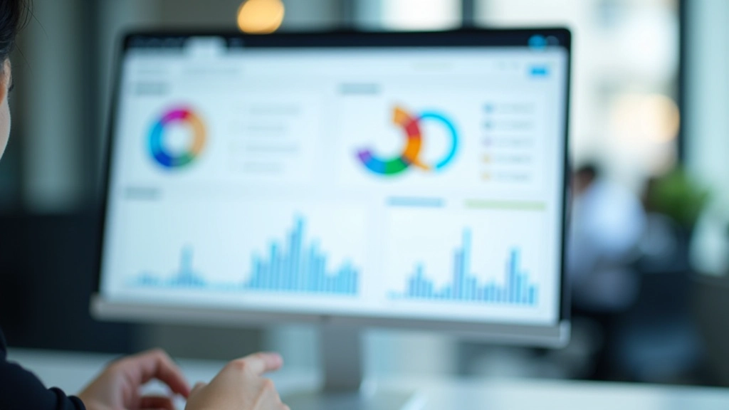 Financial dashboard showing portfolio allocation pie chart with different asset classes and risk metrics displayed